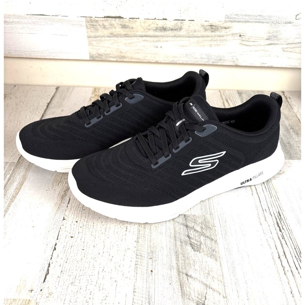 Skechers Mens 13 Black Ultra Pillars Slip-Ins Walking Comfort Sneakers